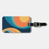 Farbige Retrokreise Gepäckanhänger (Vorderseite horizontal)