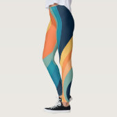 Farbige Retrokreise Leggings (Links)