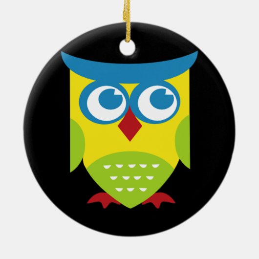 Farbige Retroschale Keramikornament (Hinten)