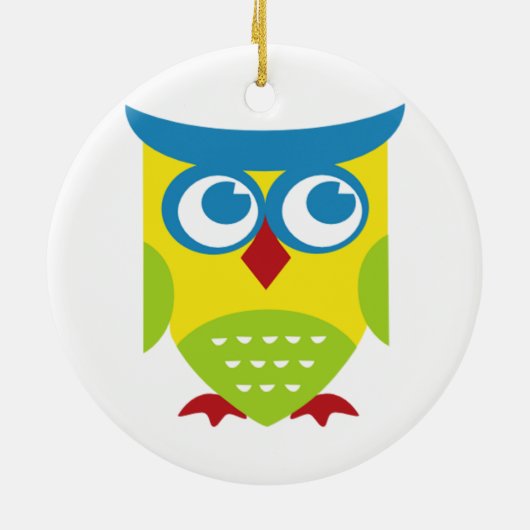 Farbige Retroschale Keramikornament (Hinten)