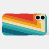 Farbige Retrostreifen - 70er, 80er Case-Mate iPhone Hülle (Rückseite (Horizontal))