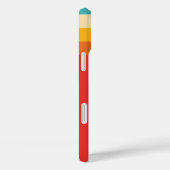 Farbige Retrostreifen - 70er, 80er Case-Mate iPhone Hülle (Rückseite / Rechts)