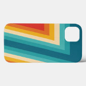 Farbige Retrostreifen - 70er 80er Design Case-Mate iPhone Hülle (Rückseite (Horizontal))
