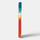 Farbige Retrostreifen - 70er 80er Design Case-Mate iPhone Hülle (Rückseite / Rechts)