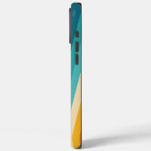 Farbige Retrostreifen - 70er 80er Design Case-Mate iPhone Hülle (Rückseite / Links)