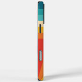 Farbige Retrostreifen - 70er 80er Design Case-Mate iPhone Hülle (Rückseite / Rechts)