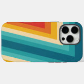 Farbige Retrostreifen - 70er 80er Design Case-Mate iPhone Hülle (Rückseite (Horizontal))