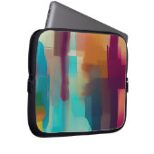 Farbige Retrotonmischung Laptopschutzhülle (Vorne Rechts)
