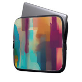 Farbige Retrotonmischung Laptopschutzhülle (Vorderseite Links)