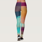 Farbige Retrotonmischung Leggings (Rückseite)