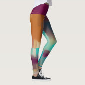 Farbige Retrotonmischung Leggings (Rechts)