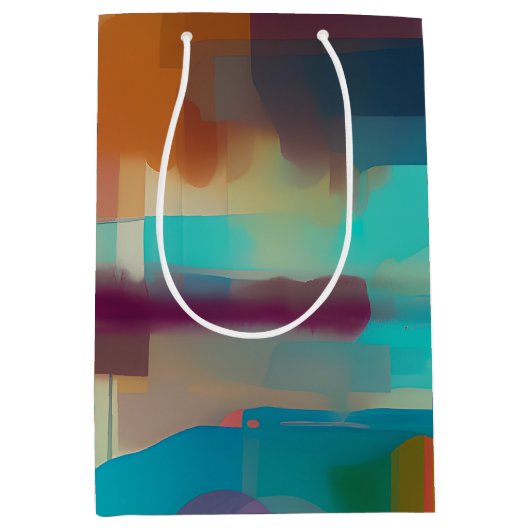 Farbige Retrotonmischung Mittlere Geschenktüte (Vorderseite)