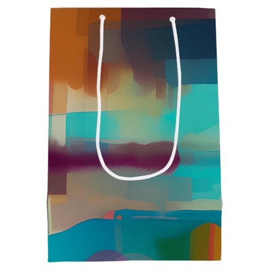 Farbige Retrotonmischung Mittlere Geschenktüte (Rückseite)