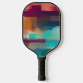 Farbige Retrotonmischung Pickleball Schläger (Vorderseite)
