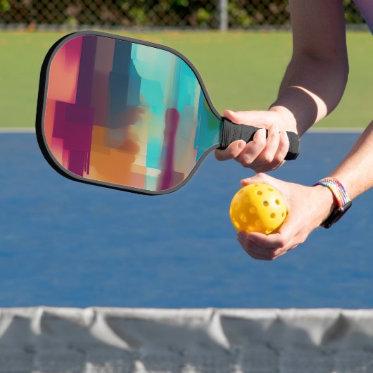 Farbige Retrotonmischung Pickleball Schläger (InSitu)
