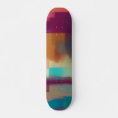 Farbige Retrotonmischung Skateboard (Vorne)