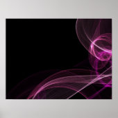 Farbige Ribbons - Rosa Poster (Vorne)