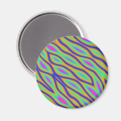 Farbige Ripples Magnet (Vorderseite/Rückseite)