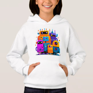 Farbige Robot League – Kinder Kapuzenpullover Hoodie