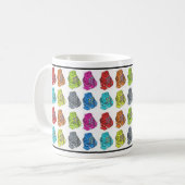 Farbige Roboter Kaffeetasse (Vorderseite Links)