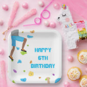 Farbige Rock Climbing Party Papierplatte Pappteller (Party)