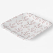 Farbige Rollen aus Packpapier mit verschiedenen Fo Pappteller (Gewinkelt)