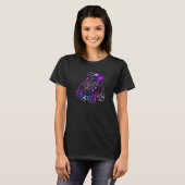 Farbige Rollschuh Kunst T-Shirt (Vorne ganz)