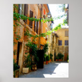 Farbige römische Gebäude Poster (Vorne)