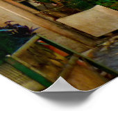 Farbige römische Gebäude Poster (Ecke)