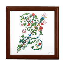 Farbige römische Ornamente Schmuck aus Holz