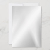 Farbige rosa, blühende goldene Rahmen für eine eng Einladung (Rückseite)