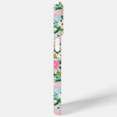 Farbige rosa Blumen-Garten-Monogramm  Case-Mate iPhone Hülle (Rückseite / Rechts)
