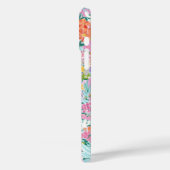 Farbige rosa Garten-Monogramm Case-Mate iPhone Hülle (Rückseite / Links)