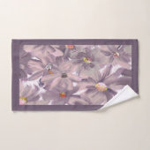 Farbige, rosa gestrichene Blume Badhandtuch Set (Handtuch)