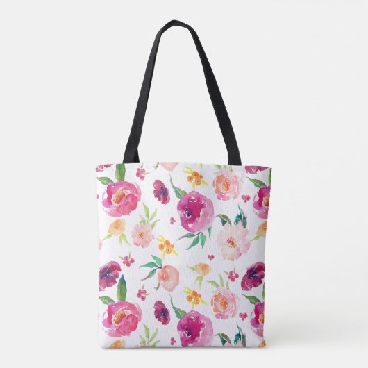 Farbige, rosa und blaue Zungenmuster Tasche (Rückseite)