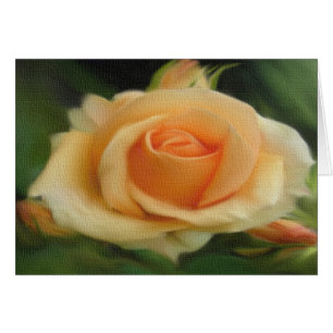 Farbige Rose auf Leinwand-Karten zeichnen