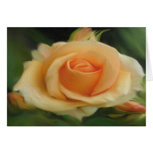 Farbige Rose auf Leinwand-Karten zeichnen (Vorderseite (Horizontal))