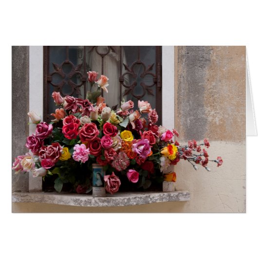 Farbige Rose aus Kunststoff (Vorderseite (Horizontal))