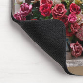 Farbige Rose aus Kunststoff Mousepad (Ecke)
