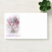 Farbige Rose Blume Blumenvorlage Post-it Klebezettel (Büro)