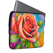 Farbige Rose Blume Digitales Bild Laptopschutzhülle (Vorne Rechts)