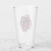 Farbige Rose Blume Glas (Rückseite)