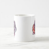 Farbige Rose Blume Kaffeetasse (Mittel)