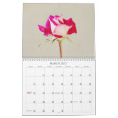 Farbige Rose Blume Kalender (Mär 2027)