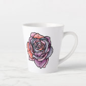 Farbige Rose Blume Milchtasse (Rechts)