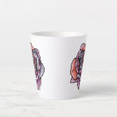 Farbige Rose Blume Milchtasse (Vorderseite)