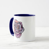 Farbige Rose Blume Tasse (Vorderseite Links)