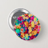 Farbige Rose Button Bouquet Blume (Vorne & Hinten)