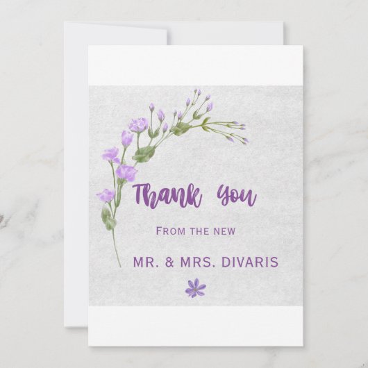 Farbige Rose Dankeskarte (Vorderseite)