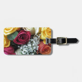 Farbige Rose Gepäckanhänger (Vorderseite horizontal)